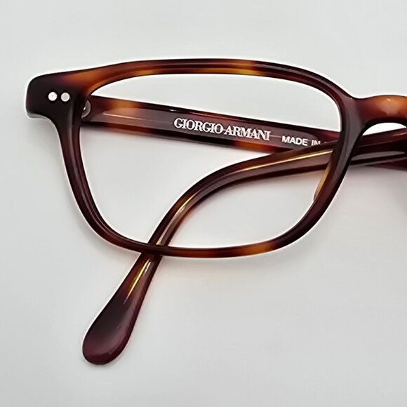 Giorgio Armani 352 050 Tortoise Eyeglasses Frame Italy 52-16-140 - Picture 12 of 12